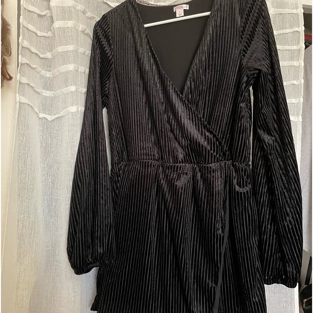 Black skort romper